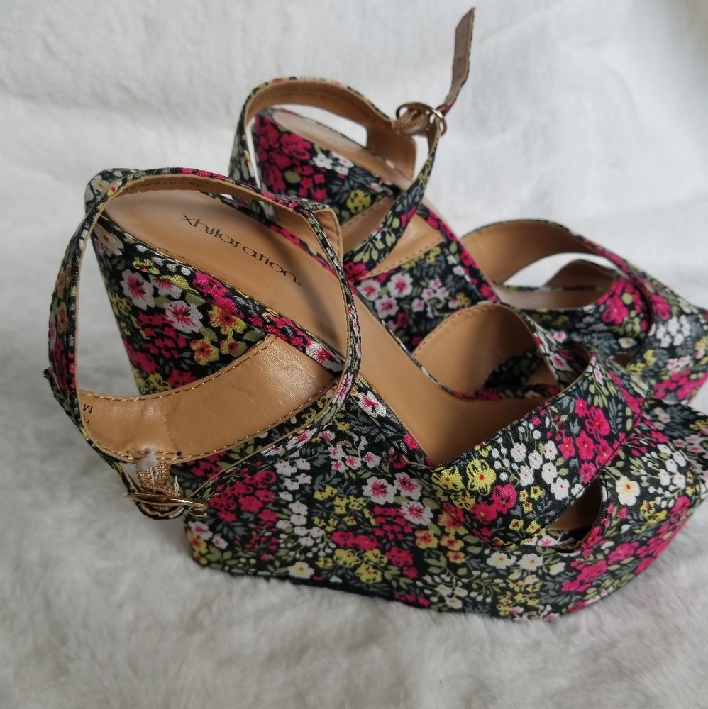 Floral Platform wedges
